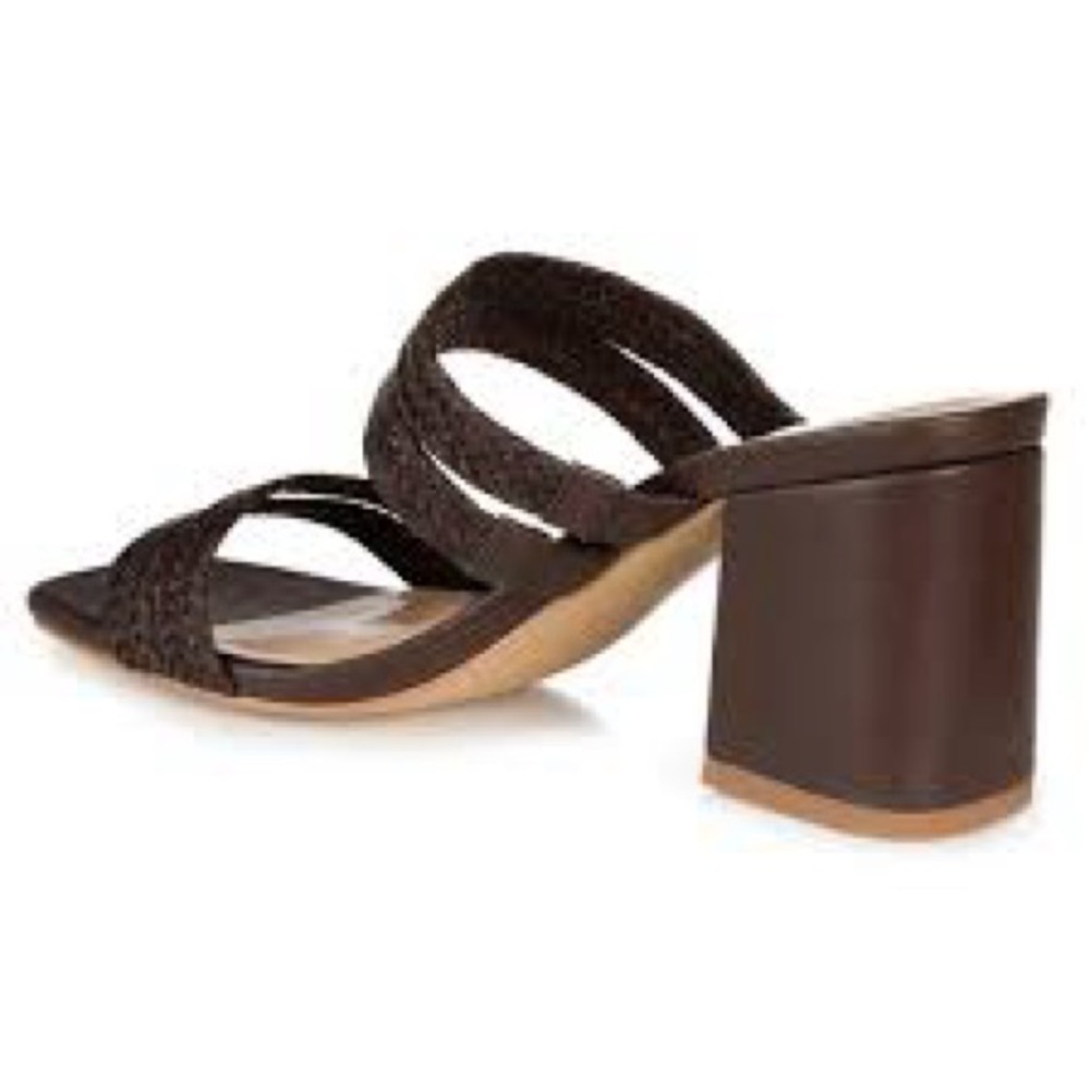 Journee Collection Natia Open Square Toe Block Heel Sandals, Wide Width - Picture 3 of 13